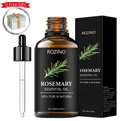 100ml Rosemary Essential Oil - Aromatherapy And Relaxing Essential Oil For Health + Free Gift