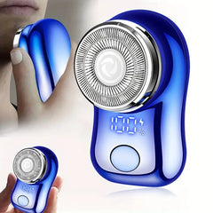 Small And Compact Mini Electric Shaver, Efficient Shaving, Dual Ring Blade Net, Intelligent Digital Display