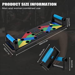 Push Up Board 9 in 1 Home Workout Equipment Multi-Functional Pushup Bar System Fitness