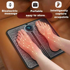 ZOOMO 2 IN 1 SET (Foot Massager + BODY Massager) Circulation Foot Massager Mini EMS Muscle Stimulator, Neck Massager, Current Pulse Massager Effective for Back Waist Pain (FOOT + BODY MASSAGER)