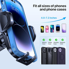 Miracase Universal Car Phone Holder Double Metal Hook All 4.0-7.2" Smartphone
