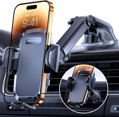 Miracase Universal Car Phone Holder Double Metal Hook All 4.0-7.2" Smartphone